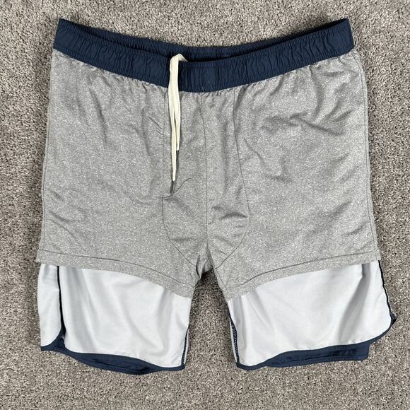 Fair Harbor Swim Trunks Men’s 3XL The Anchor Rainbow 3 Stripe Hybrid Shorts - Picture 12 of 12